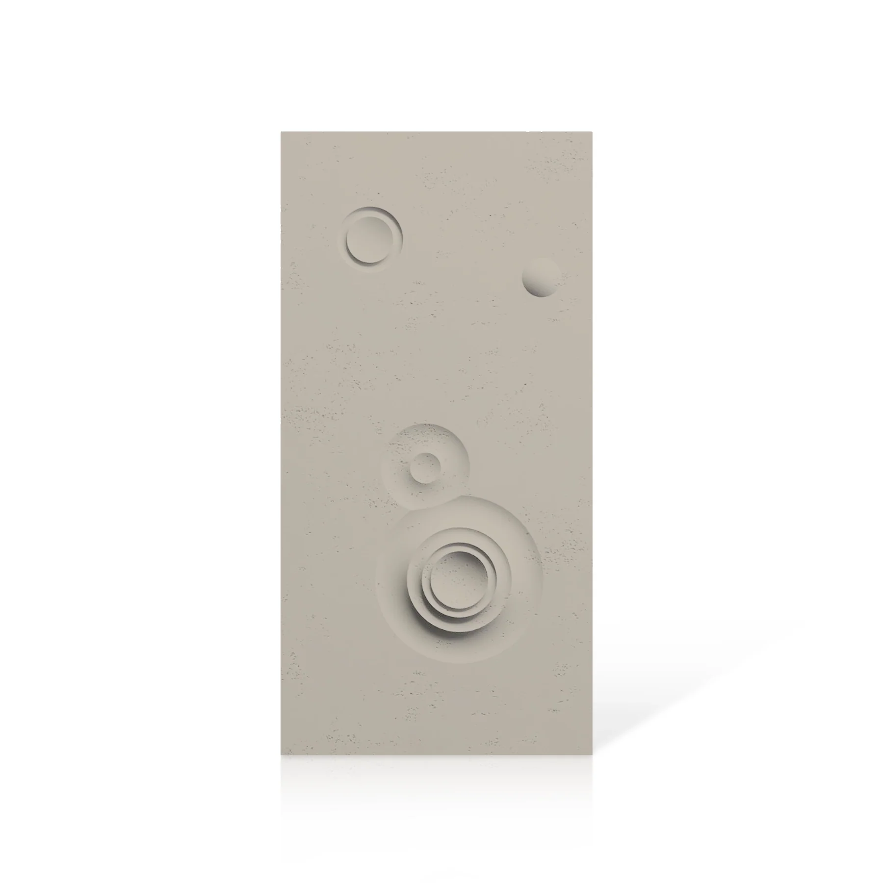 3D Concrete Wall Panels MOONS Models C&D colour swatch on white background DecorMania.eu